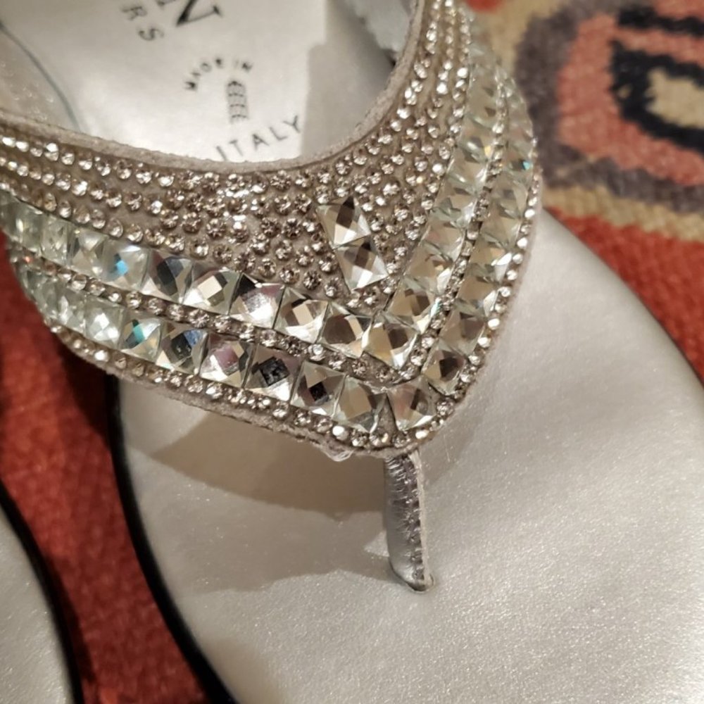 Italian Shoemakers Jeweled Sandals